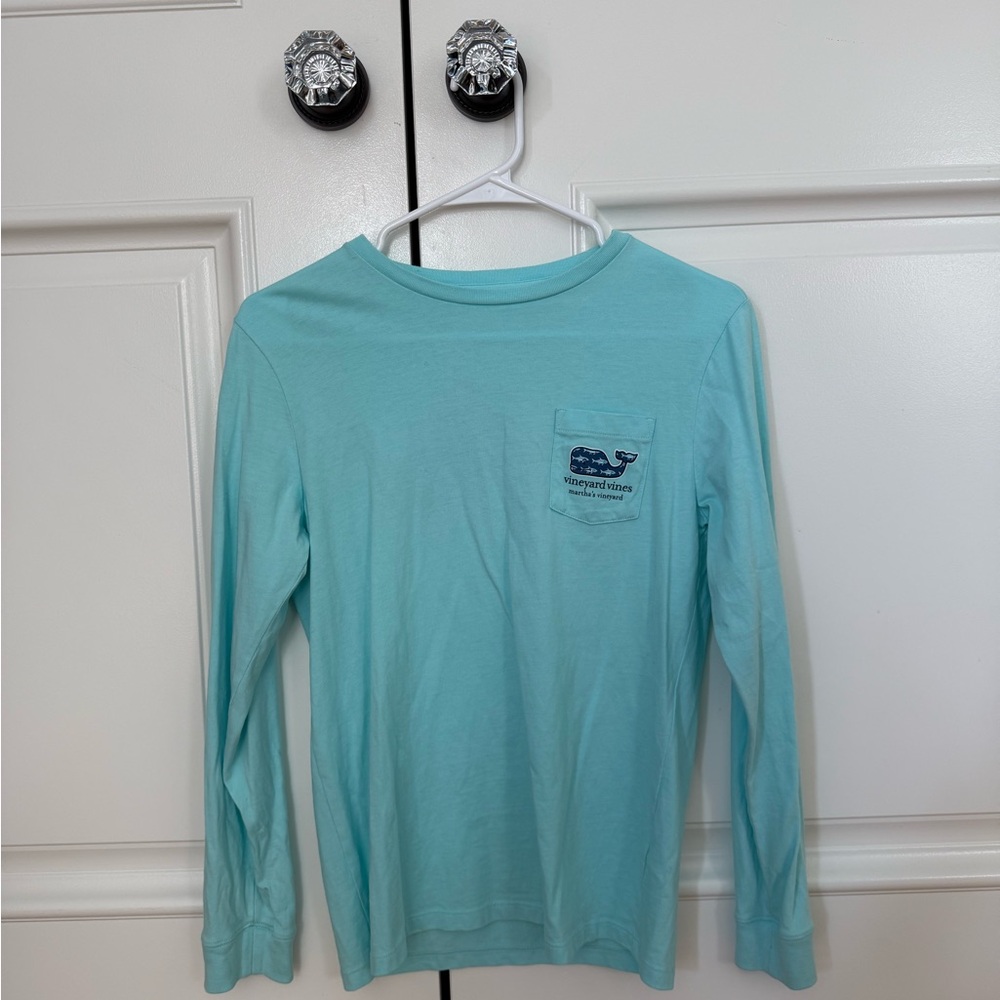 Vineyard Vines Light Blue Long Sleeve Tee